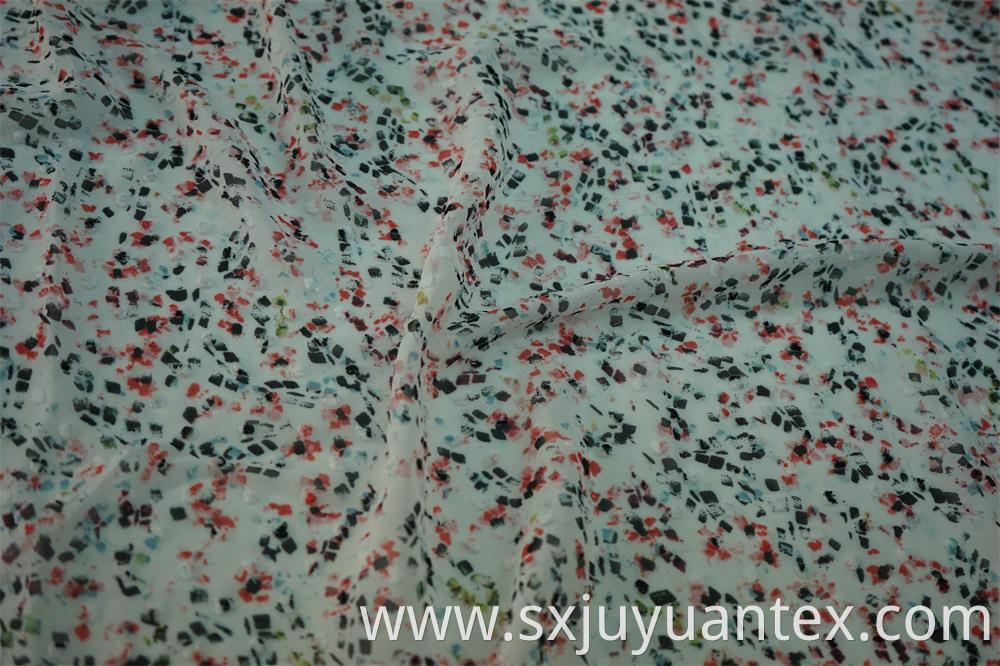 Swiss Dot Clip Jacquard Fabric